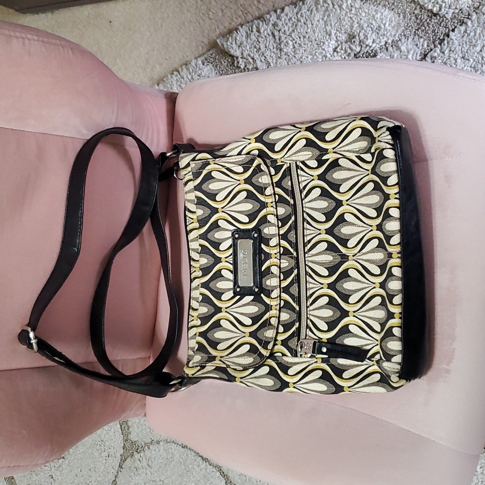 Relic Black & Gray Crossbody Bag